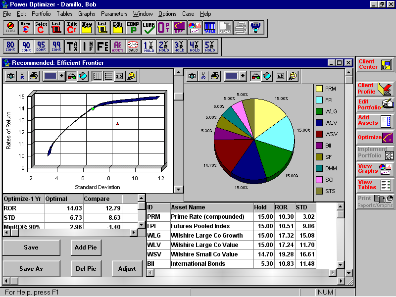 Asset Allocation Software